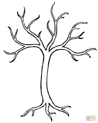 Bare Tree Coloring Page From Trees Leaves Category Select From 27278 Printable Crafts Of Cartoons Nature Animals Tree Coloring Page Bare Tree Tree Crafts