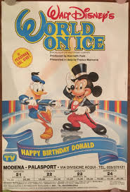 POSTER 1988,WORLD ON ICE WALT DISNEY,HOLIDAY SPETTACOLO SUL GHIACCIO MODENA  | eBay