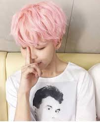 Image Result For Korean Guys With Pastel Pink Hair Jimin Pink Hair Pastel Pink Hair Korean Men Hairstyle