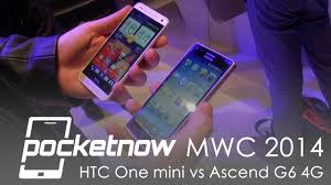 HTC One mini vs Huawei Ascend G6 4G ...