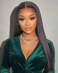 Amazon.com : LARVOB Lace Front Wigs Human Hair Pre Plucked 13x6 HD  Transparent Straight Lace Front Wig Human Hair Wigs with Baby Hair Bleached  Knots 34Inch 180% Density Frontal Wigs for Black
