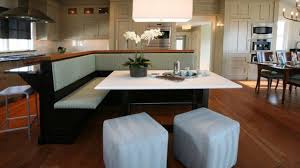The rich tone of the hard wood is paired with sleek leather cushioning on the seats and back, making for a light contrast but high impact dining set. Dining Area With Corner Furniture Set Small Design Ideas