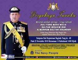 Perkongsian untuk kali ini adalah jadual cuti kakitangan kerajaan 2018. Royal Malaysian Navy A Twitter Merafak Sembah Dgn Ucapan Setinggi Tinggi Tahniah Ucap Selamat Kepada Dymm Sultan Ibrahim Ibni Almarhum Sultan Iskandar Sultan Yang Dipertuan Bagi Negeri Dan Jajahan Takluk Johor Sempena