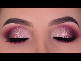 Lovely pink eye makeup brushes set for lovely women with different sizes, different styles and different designs, this is a professional and affordable brushes set for eyes, evenly applied, washable and easy to dry. Rose Gold Glitter Eye Makeup Tutorial Tati Beauty Palette Youtube