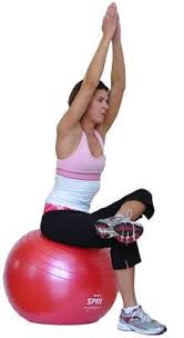 Try These Yoga Poses Using An Exercise Ball Ball Exercises Exercise Workout