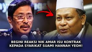 BEGINI Reaksi Nik Amar Isu Kontrak Kepada Syarikat Suami Hannah Yeoh!