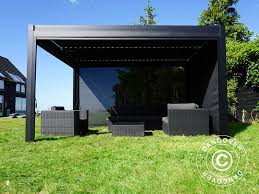 Découvrez la pergola med varia dans cette vidéo à 360° ! Seitenwand Sichtschutz Fur Pavillon Pergola San Pablo 4m Schwarz Dancovershop Lu