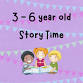 3 - 6 yrs old Story Time event image