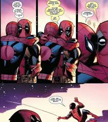 Spiderman y batman mentes desordenadas. Deadpool Spiderman All Around Fun Stuff Spideypool Deadpool And Spiderman Spideypool Comic