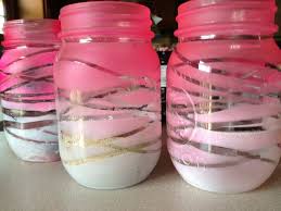 Mason Jar Spray Paint Rubber Band Mason Jar Diy Mason Jar Crafts Diy Mason Jar Decorations