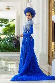 Xu hướng chọn vải áo dài cưới - Vải Áo Dài Duyên
