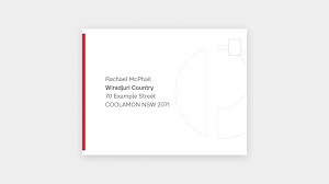 Write the name of the person's company on the next line. Addressing Guidelines Australia Post