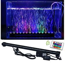 Jiawen Rgb Fish Tank Plant Aquarium Led Light Underwater Bubble Light Lamp Black Led Aquarium Lighting Fish Tank Plants Fish Tank Lights