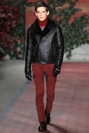 Tommy Hilfiger Men S Rtw Fall 2012 Slideshow Leather Jacket Men Mens Fashion Winter Coats Leather Jacket