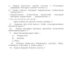 Maybe you would like to learn more about one of these? Soal Pramuka