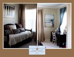 Office Guest Room Ideas Elegant Guest Room Office Decoration Idea Canvas Thin Wraps And Gi Guest Bedroom Home Office Guest Room Office Home Interior Design