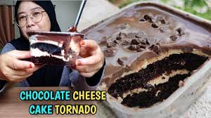 Kek coklat lembap kukus (sukatan cawan). Kek Coklat Cheese Tornado Viral Resepi Sukatan Cawan Youtube