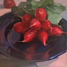 Sarah Sedwick Oil Red Red Radishes Original Fine Art Still Life Jobs In Art
