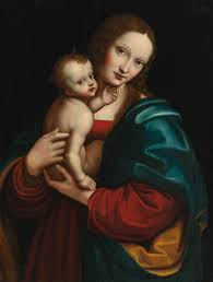 At the foot of the painting are two angels (cherubs) who gaze in wistful contemplation. Madonna And Child By Giampietrino Obelisk Art History