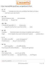 La funzione di preposizione e quella di congiunzione. L Accento Esercizi Per La Scuola Primaria Regole Ortografiche Scuola Lezioni Di Grammatica
