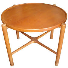 Hans Wegner Rare Coffee Cocktail Table With Folding Legs Branded Andreas Tuck Folding Coffee Table Table Round Coffee Table