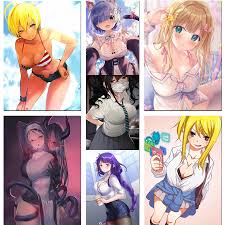 WHite CARD Anime SEX Girl Poster Hentai CUTE Kraft Paper Poster Bar Cafe  Wall Art Pictures Painting Home Decor 