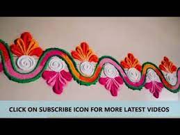 Simple Easy Quick Border Rangoli Designs By Sakshi Rathi Youtube Free Hand Rangoli Design Border Rangoli Designs Rangoli Border Designs