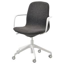 Langfjall Gunnared Dark Grey Office Chair With Armrests Width 68 Cm Max Height 92 Cm Ikea In 2020 Office Chair Chair Malm Bed Frame