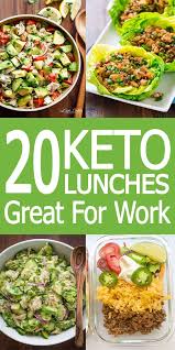 20 Easy Keto Lunch Ideas For Work You Have To Try Ketogenic Diet Meal Plan Keto Diet Recipes Starting Keto Diet