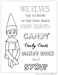 The official home of santa's scout elves, featuring products, ideas, games and more. My Cup Overflows Elf On The Shelf Coloring Page