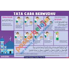 Jumat, 8 november 2019 11:07. Posbel Poster Belajar Seri Wudhu Tipe 05 Shopee Indonesia