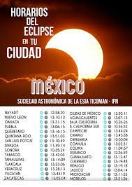 Cambio al horario de verano y al horario de invierno. A Que Hora Ver El Eclipse Solar En Mexico Noticieros Televisa