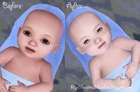 With this great mod, your sims can have a babyshower party when your sim is pregnant. S Club Privee Baby S Skintone Default Replacement Sims Baby Sims 3 Mods Sims 4 Toddler