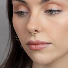 Split Triple Hoop Earring, Conch Hoop, Nose Ring, Septum Ring, 18, 16ga, 8,  10mm, Unisex, G23 Titanium SH523, SH524, SH525, SH526, SH527