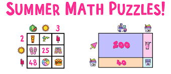 Like summer, but not the heat? Can Your Students Solve These Summer Math Puzzles Mashup Math