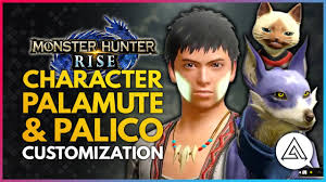 Palamute armor sets & gadget for monster hunter rise switch (mhrise) cointains lists of all buddy armor sets & gadgets crafted through event quests and others! Monster Hunter Rise Character Palamute Palico Customization Youtube