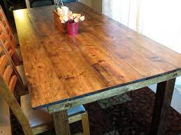 It was closer to 2 hours before it was totally dry and ready for my stain. Rustic Farmhouse Table Built From Pine And Whitewood Finished With Minwax Dark Walnut Stain Poly Rustic Farmhouse Table Diy Farmhouse Table Farmhouse Table
