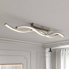 Led ceiling panel lights offered comprise quality assured led panel lights that come designed to provide for smooth and uniform light output as well as come in modern finished looks that provide for high finish aesthetics. Lucande Mairia Led Ceiling Light Wave Shaped Lights Co Uk