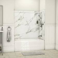 Installing a bathtub is a complex job that shouldn't be attempted by novices. Flexstone Elite 60 W X 32 D X 60 H Bathtub Surround 3 Piece At Menards