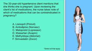 Nclex Question Pregnancy Medications Youtube