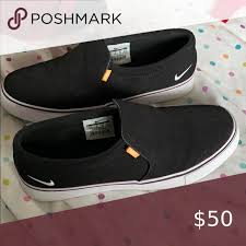 Black And White Nike Slip Ons Women S Court Royale Slip On Sneaker In 2020 Slip On Sneaker Slip On Sneakers
