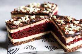 Perfect for valentine's day or christmas! Red Velvet Cheesecake English Cheesecake Company