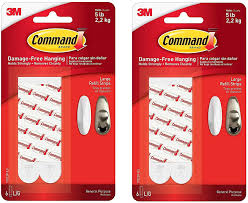 The adhesive should be applied to a clean, smooth, dry surface when the temperature is above . Amazon Com Command Mounting Refill Strips Large 12 Strip Office Products