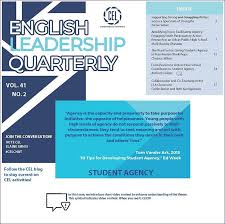 This October 2018 Issue Of English Leadership Quarterly On Student Agency Brings Many Ideas For Fosterin Struggling Writers Student Choice Classroom Strategies