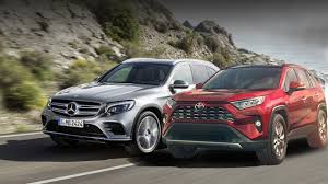 2019 Toyota Rav4 Vs 2018 Mercedes Glc Youtube