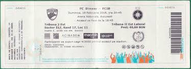 1 victorie steaua, 1 victorie dinamo, 1 egal. Vizitator Cu TaxÄ Meciuri De Fotbal Liga I Bilete De Intrare