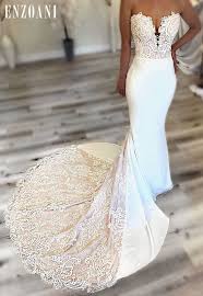 Train Goals With The Marnie Gown Enzoani Wedding Dresses Lace Top Wedding Dress Gowns