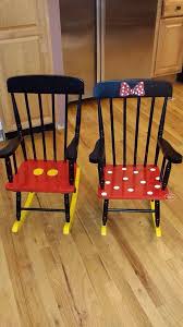 cutest rocking chairs for the little disney fan from chip and co facebook page kids chairs painted rocking chairs painted chairs