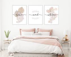 Rise And Shine Above Bed Decor Floral Bedroom Wall Decor Etsy In 2021 Guest Bedroom Inspiration Guest Bedroom Decor Guest Room Decor