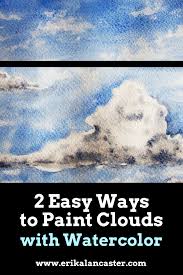 How To Paint Clouds With Watercolor